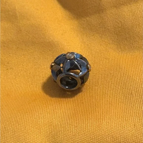 RARE & Authentic retired Pandora Stella Star Oxidized Charm - Picture 6 of 7